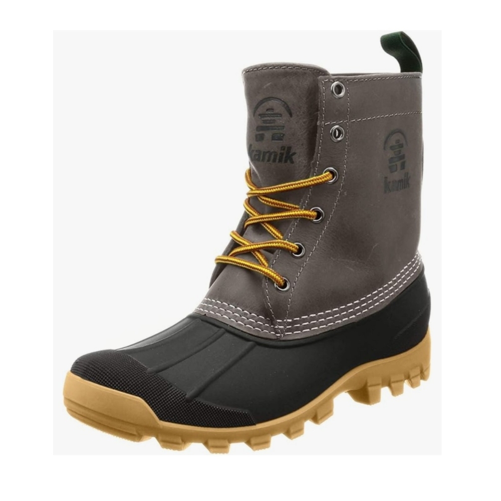 Kamik Men's Gray and Black Winter Boots